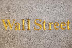 Wall Street Sign Inscription