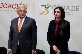 President Of Mexico, Lopez Obrador Flag Athletes For The Central American And Caribbean Games  2023