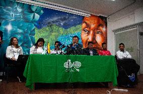 Search Group Of 4 Children Missing In The Amazon Rain Forest Press Conference - Bogota