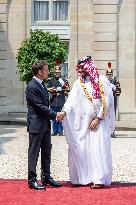 French President Meets Saudi Crown Prince - Paris