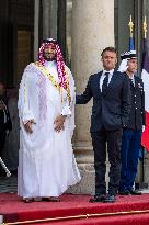 French President Meets Saudi Crown Prince - Paris