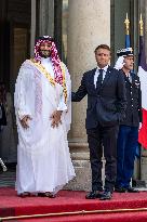 French President Meets Saudi Crown Prince - Paris