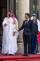 French President Meets Saudi Crown Prince - Paris