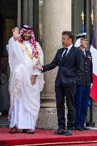 French President Meets Saudi Crown Prince - Paris
