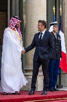 French President Meets Saudi Crown Prince - Paris