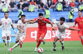 (SP)CHINA-DALIAN-FOOTBALL-INTERNATIONAL FRIENDLY-CHINA VS MYANMAR (CN)