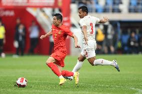 (SP)CHINA-DALIAN-FOOTBALL-INTERNATIONAL FRIENDLY-CHINA VS MYANMAR (CN)