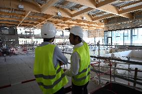 Visit Of The Marville Olympic Aquatic Center Construction Sites - Saint Denis