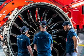 President Macron Visits Safran Aircraft Factories - Villaroche