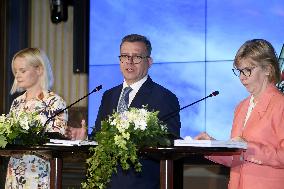 GOVERNMENT - FINLAND - PROGRAMME - PRESS CONFERENCE