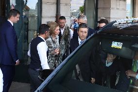 Royal Family Arrive At The Graduation Ceremony Of Irene Urdangarin - Geneva