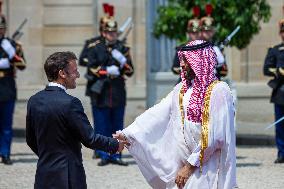 Mohammed Ben Salman Crown Prince And Prime Minister Of Saudi Arabia In Paris