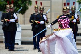 Mohammed Ben Salman Crown Prince And Prime Minister Of Saudi Arabia In Paris