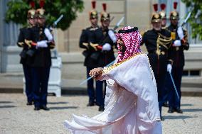 Mohammed Ben Salman Crown Prince And Prime Minister Of Saudi Arabia In Paris