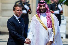 Mohammed Ben Salman Crown Prince And Prime Minister Of Saudi Arabia In Paris