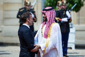 Mohammed Ben Salman Crown Prince And Prime Minister Of Saudi Arabia In Paris