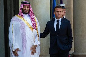 Mohammed Ben Salman Crown Prince And Prime Minister Of Saudi Arabia In Paris