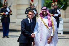 Mohammed Ben Salman Crown Prince And Prime Minister Of Saudi Arabia In Paris