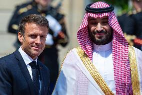 Mohammed Ben Salman Crown Prince And Prime Minister Of Saudi Arabia In Paris