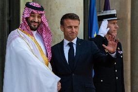 Mohammed Ben Salman Crown Prince And Prime Minister Of Saudi Arabia In Paris