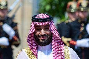 Mohammed Ben Salman Crown Prince And Prime Minister Of Saudi Arabia In Paris