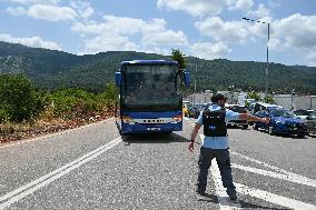 Survivors Of The Deadly Shipwreck Off Pylos Arrive In Malakasa Camp North Of Athens