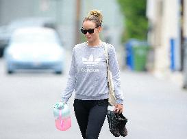 Olivia Wilde Leaving The Gym - LA