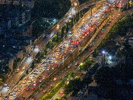 Traffic Peak In Nanjing