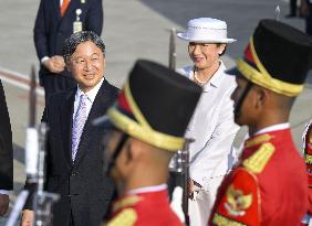 Japan emperor, empress arrive in Indonesia