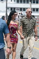Jeff Bezos with Lauren Sanchez in Saint Tropez