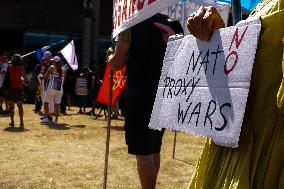 Anti Weapon Delivery Demonstration In Duesseldorf