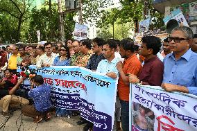 Journalist Protest In Dhaka, Bangladesh