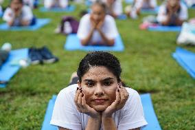 The International Day Of Yoga In Bangkok.