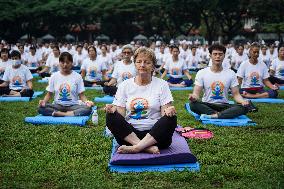 The International Day Of Yoga In Bangkok.