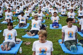 The International Day Of Yoga In Bangkok.