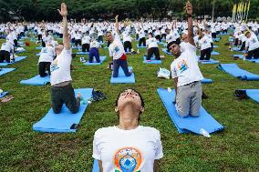 The International Day Of Yoga In Bangkok.