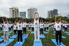 The International Day Of Yoga In Bangkok.