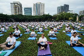 The International Day Of Yoga In Bangkok.