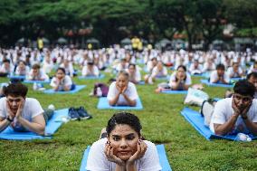 The International Day Of Yoga In Bangkok.