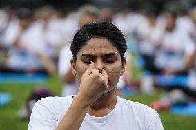 The International Day Of Yoga In Bangkok.