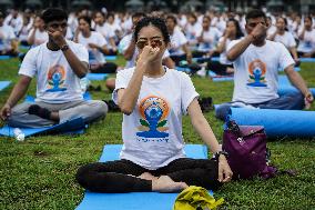 The International Day Of Yoga In Bangkok.