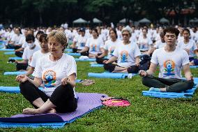 The International Day Of Yoga In Bangkok.