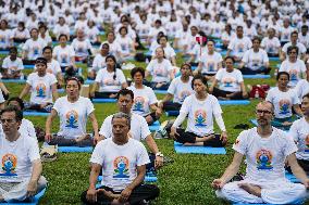 The International Day Of Yoga In Bangkok.