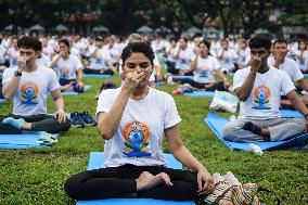 The International Day Of Yoga In Bangkok.