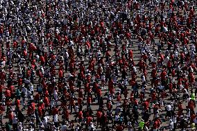 30,000 Participants Take Part During Massive Boxing Class