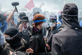 Protest Against The Lyon-Turin Line In Saint-Jean-de-Maurienne