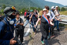 Protest Against The Lyon-Turin Line In Saint-Jean-de-Maurienne