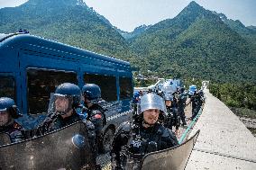 Protest Against The Lyon-Turin Line In Saint-Jean-de-Maurienne