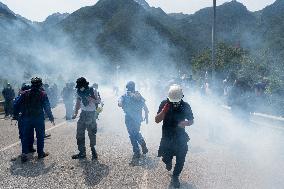 Protest Against The Lyon-Turin Line In Saint-Jean-de-Maurienne