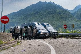 Protest Against The Lyon-Turin Line In Saint-Jean-de-Maurienne